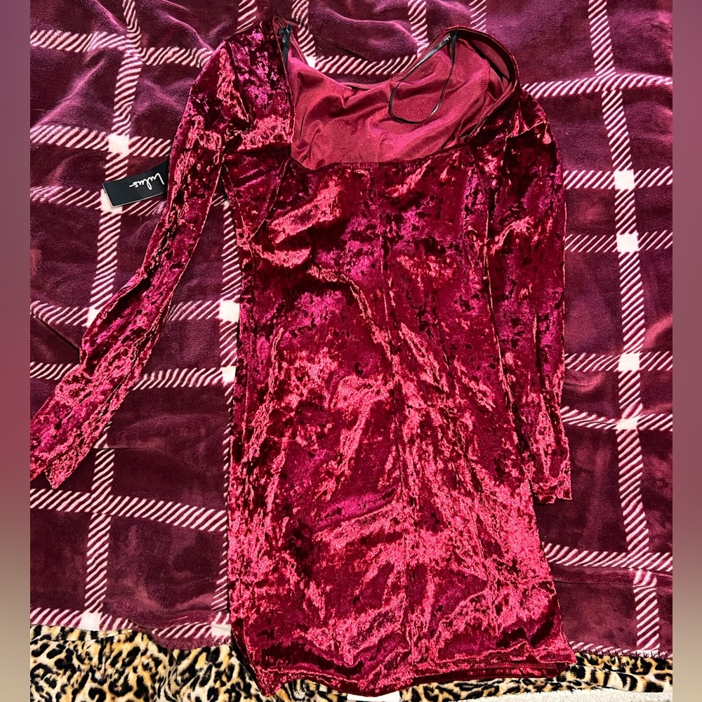 Red Velvet Lulu Dress